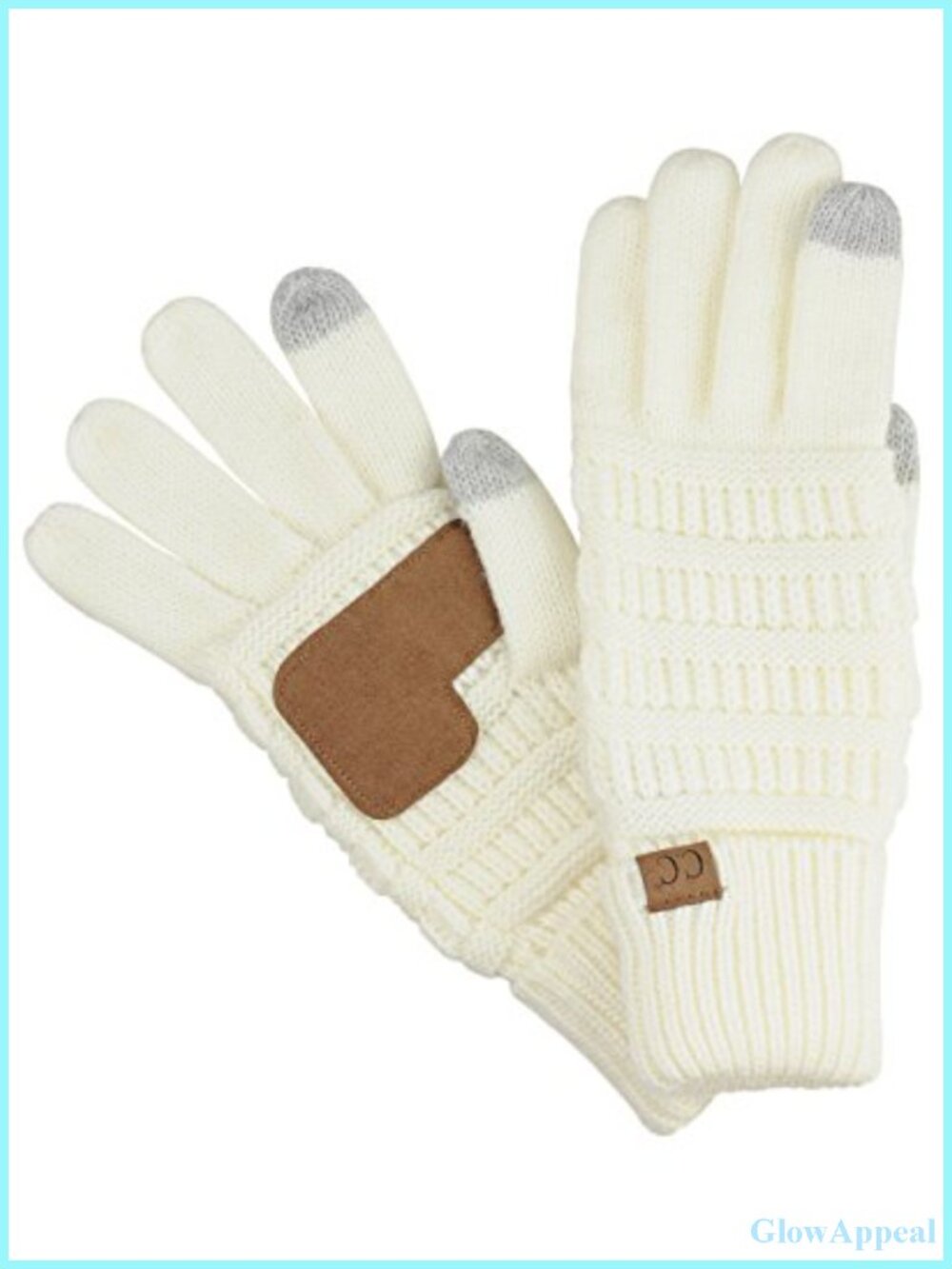 Unisex Cable Knit Winter Anti-Slip Touchscreen Texting Gloves